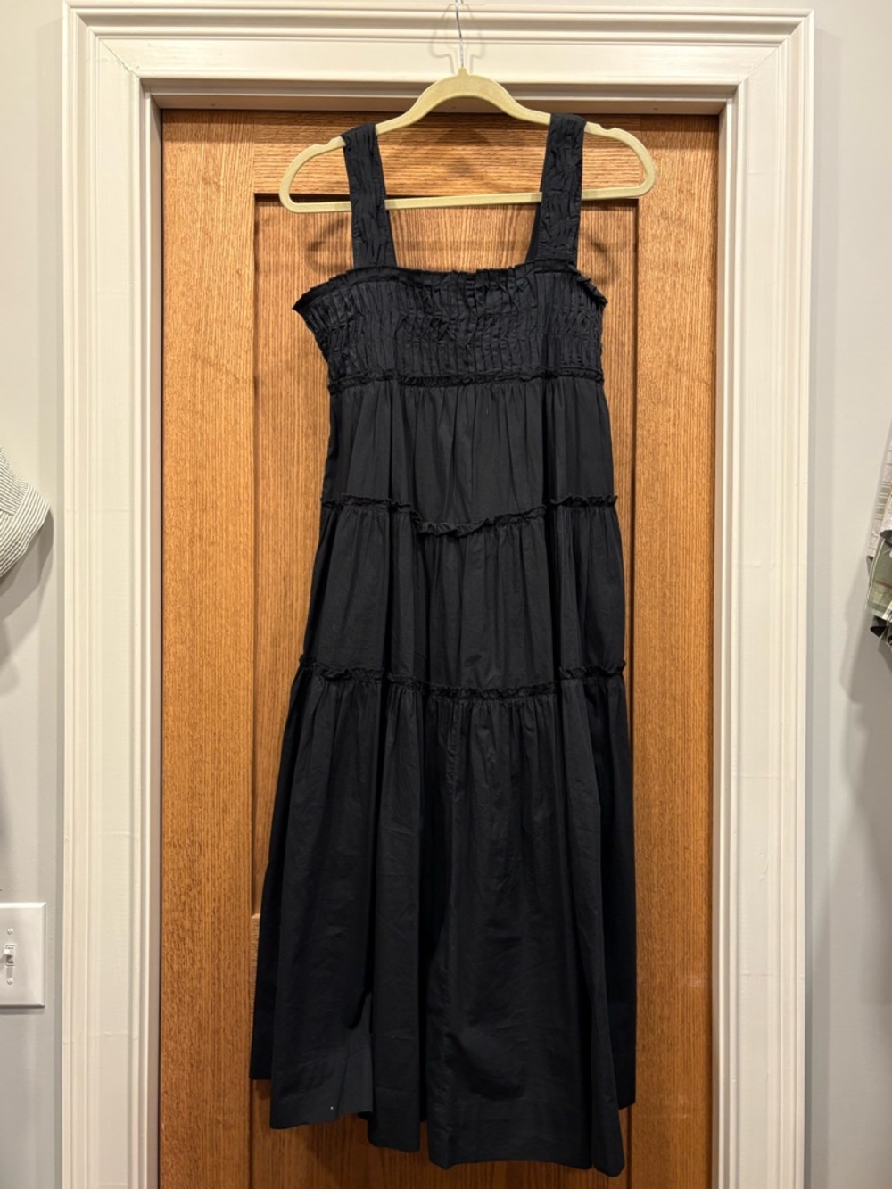 Anthropologies - Black Hannah Tiered Maxi Dress - Women's